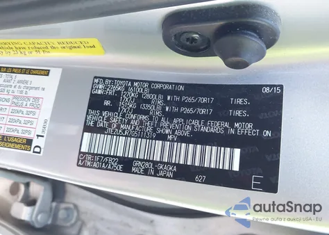 2016 Toyota 4Runner Sr5 из США, поврежденный, VIN JTEZU5JR7G5111319